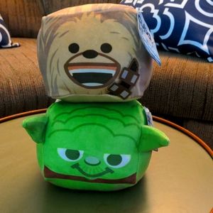 Cubd Yoda and Chewie collectibles